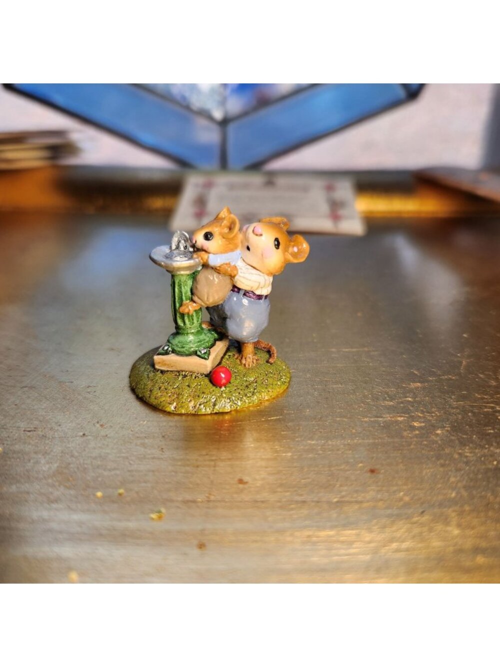Wee Forest Folk Little Squirt Figurine M-181 William Petersen 1991 Hand-Painted